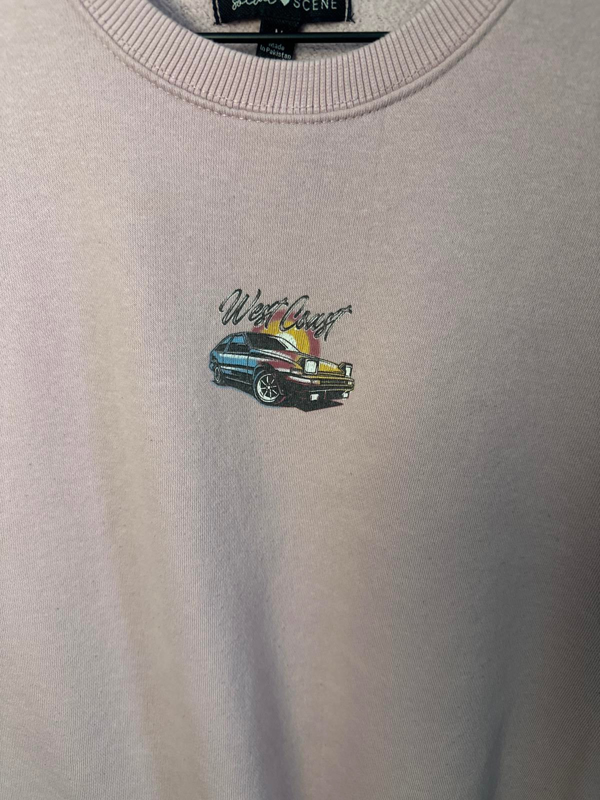 West Coast Graphic Crewneck Sweatshirt by Social Scene