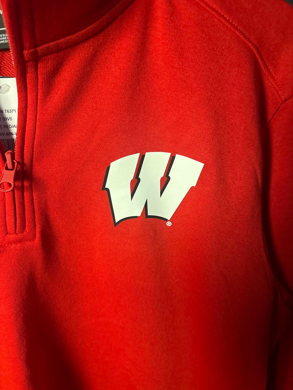 Wisconsin Badgers Red Half-Zip Pullover