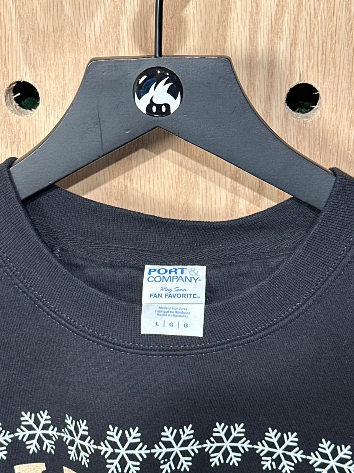 Port & Company Men's Black Graphic Sweatshirt Dead Inside But Jolly AF