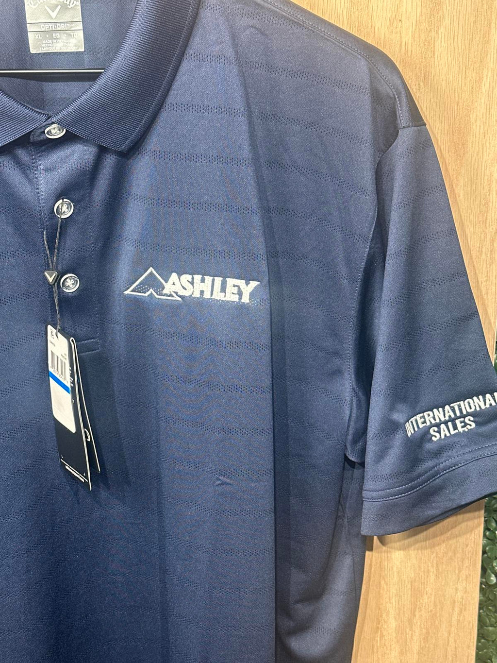 Callaway Men's Navy Blue Polo Shirt with Ashley Logo