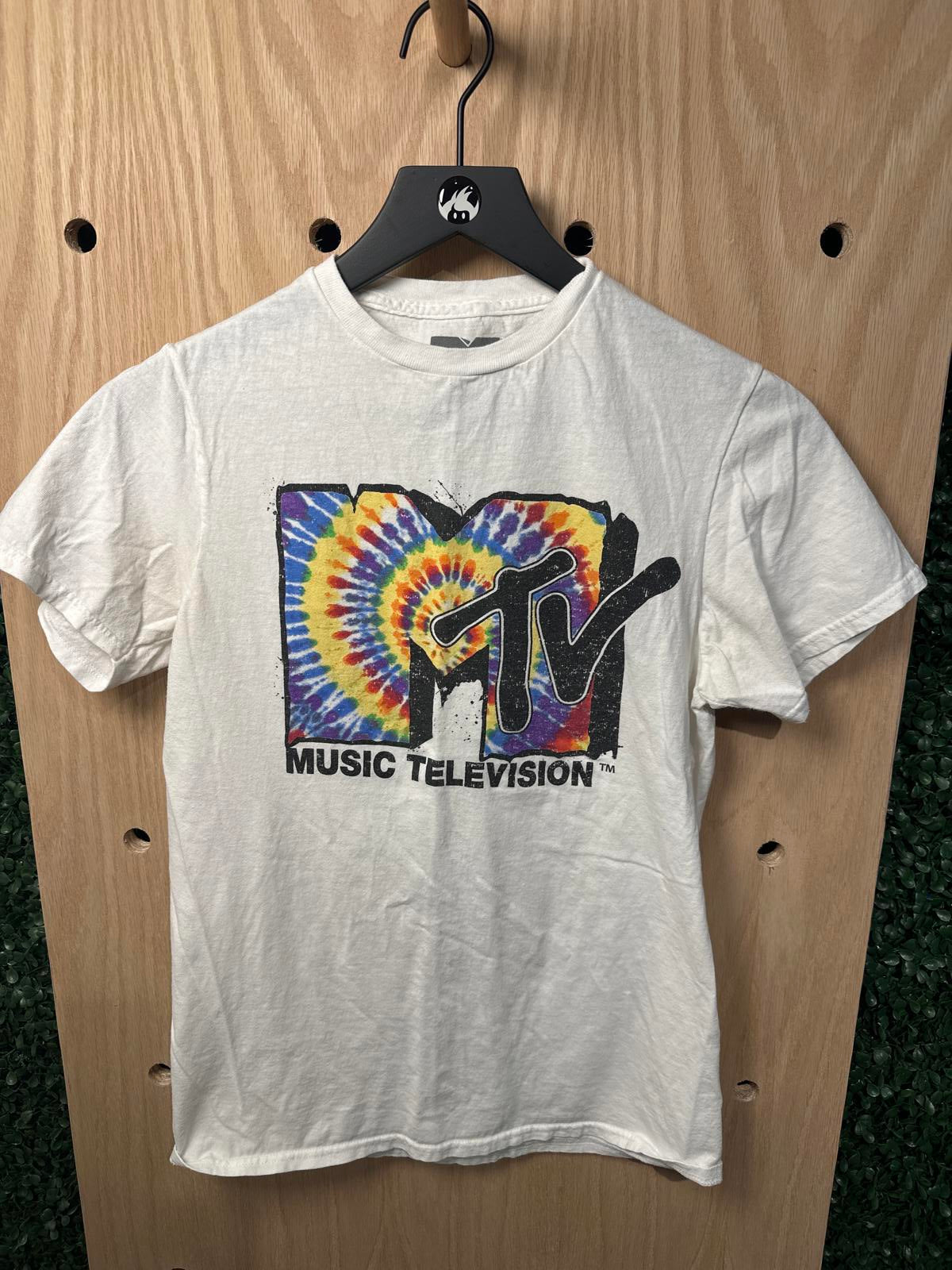 MTV Tie-Dye Logo Graphic Short Sleeve T-Shirt