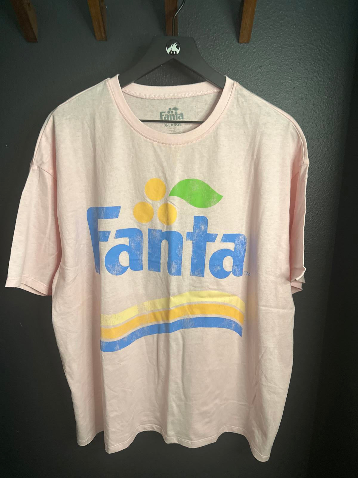 Fanta Graphic Print Pink Short Sleeve T-Shirt XL