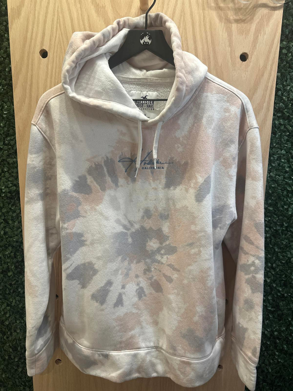 Hollister Tie-Dye Hoodie with Drawstring Hood
