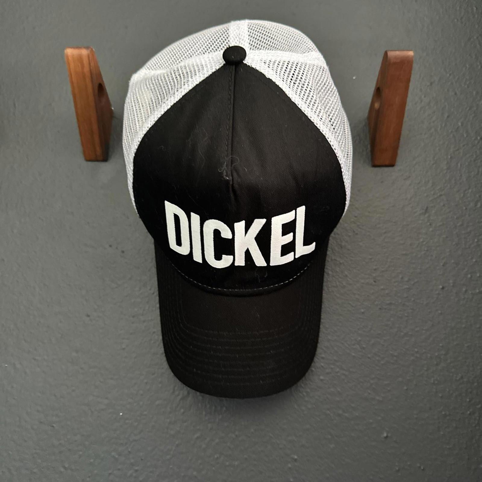 New Era Men's Black and White Hat