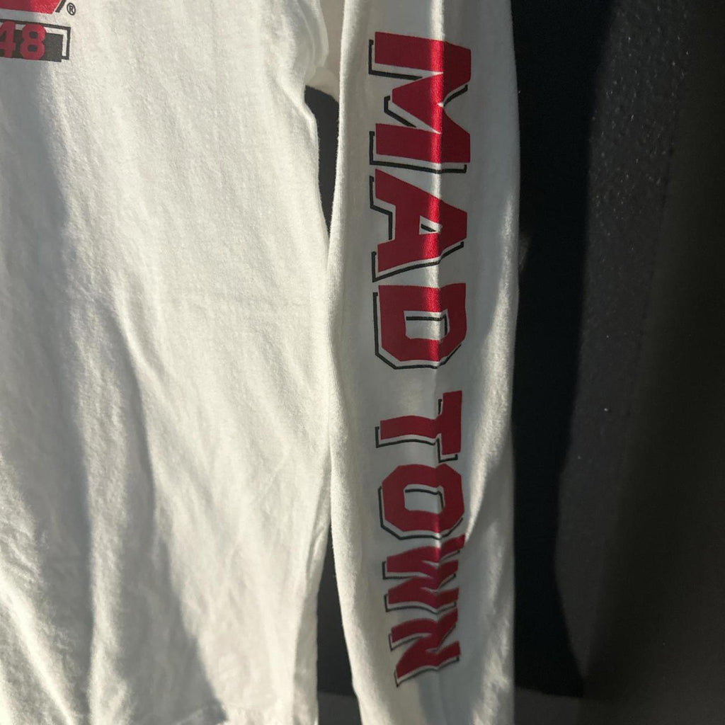 Gildan Wisconsin Badgers White Long Sleeve Shirt
