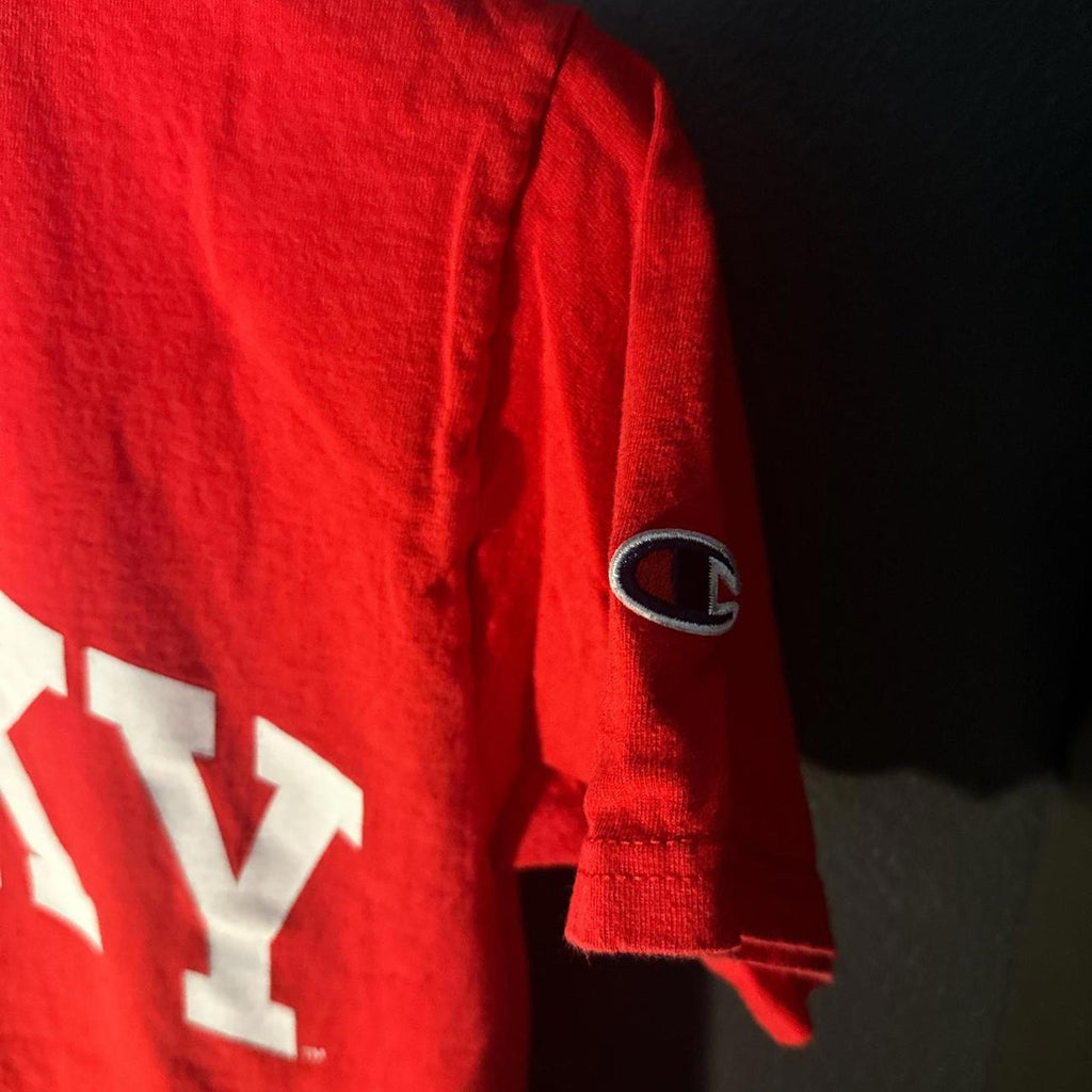 Champion Authentic Red Wisconsin 'Bucky' Graphic T-Shirt Size S