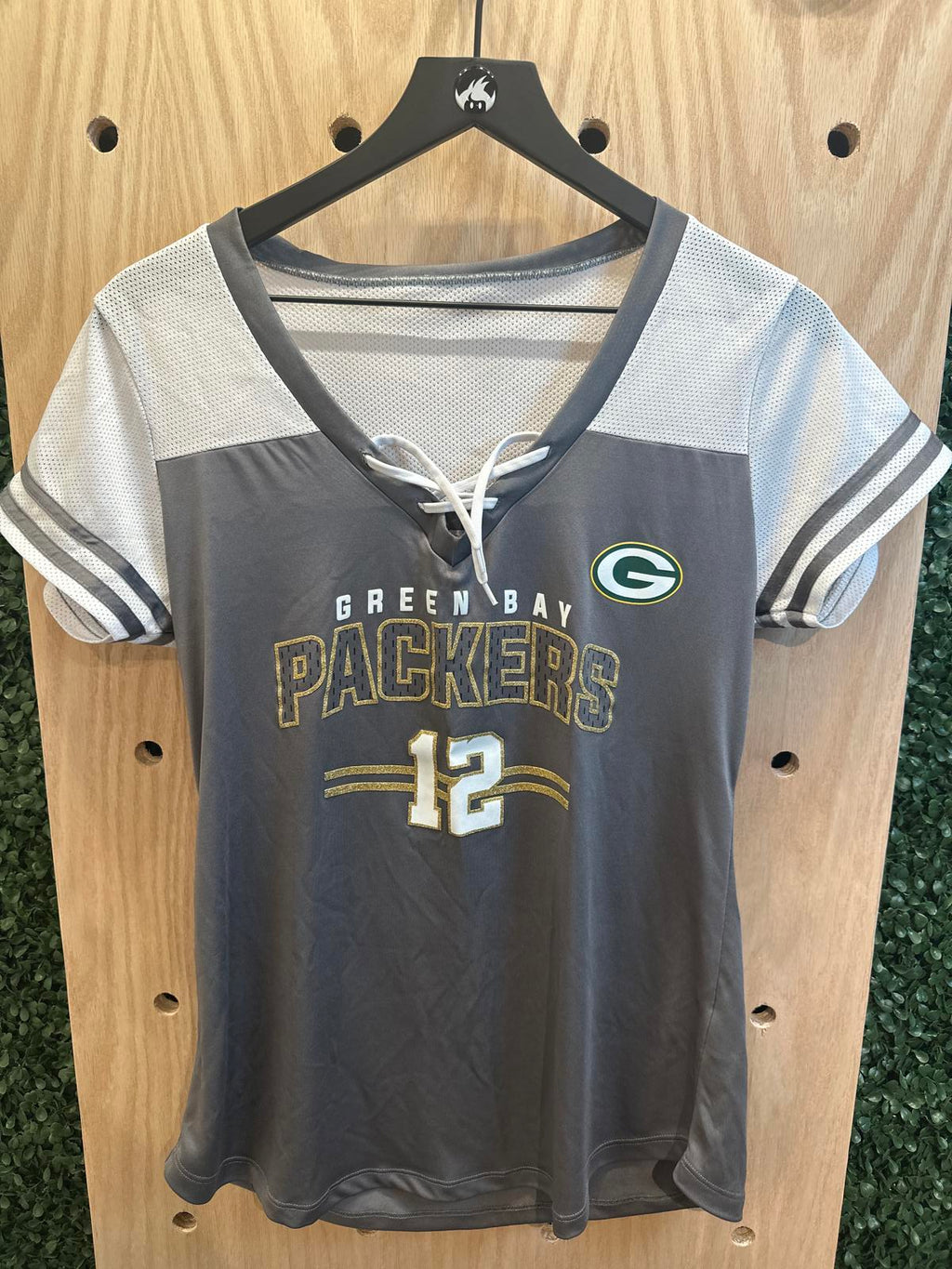 Green Bay Packers Women's #12 Rodgers Jersey Size L/G