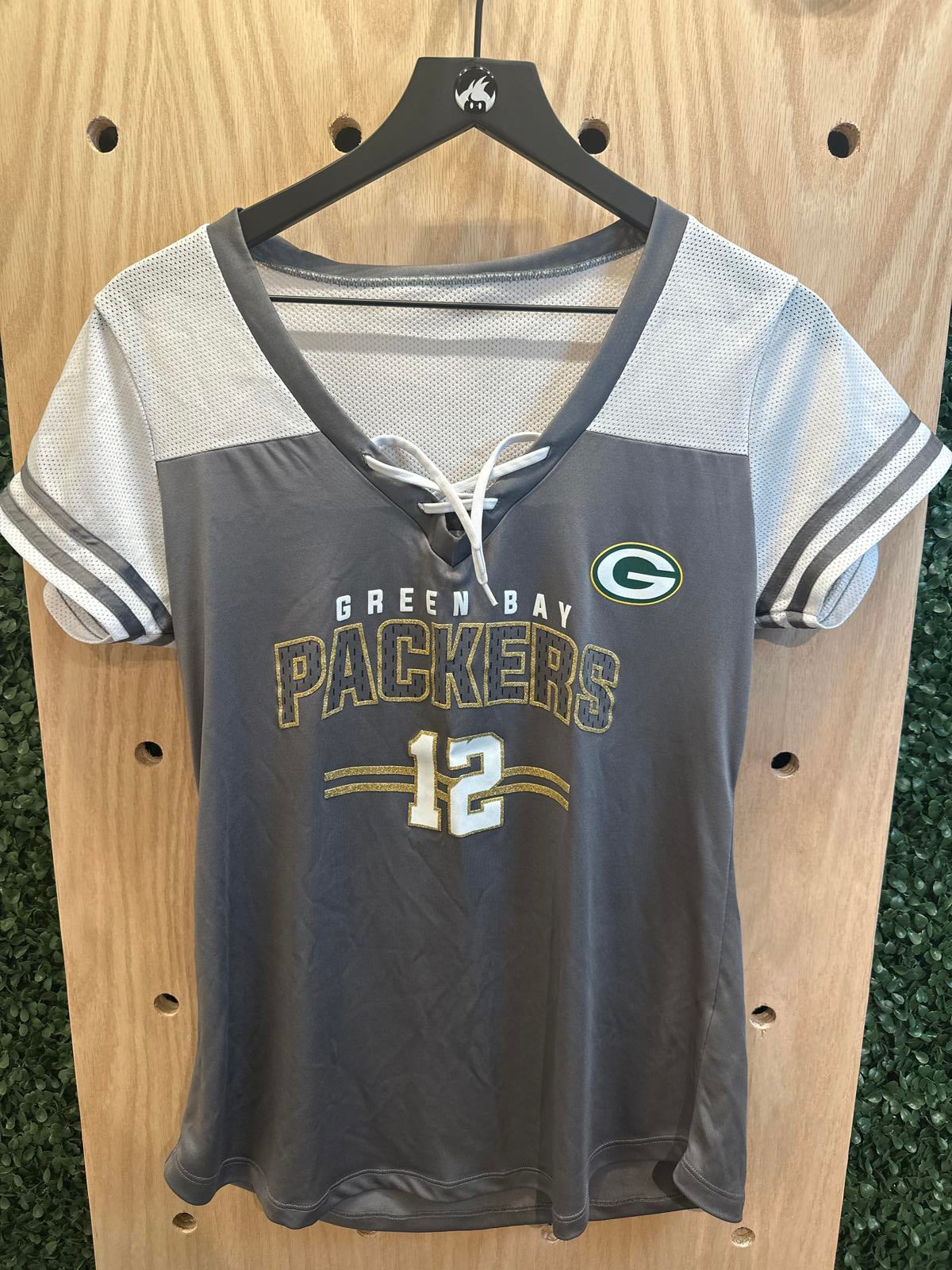 Green Bay Packers Women's #12 Rodgers Jersey Size L/G