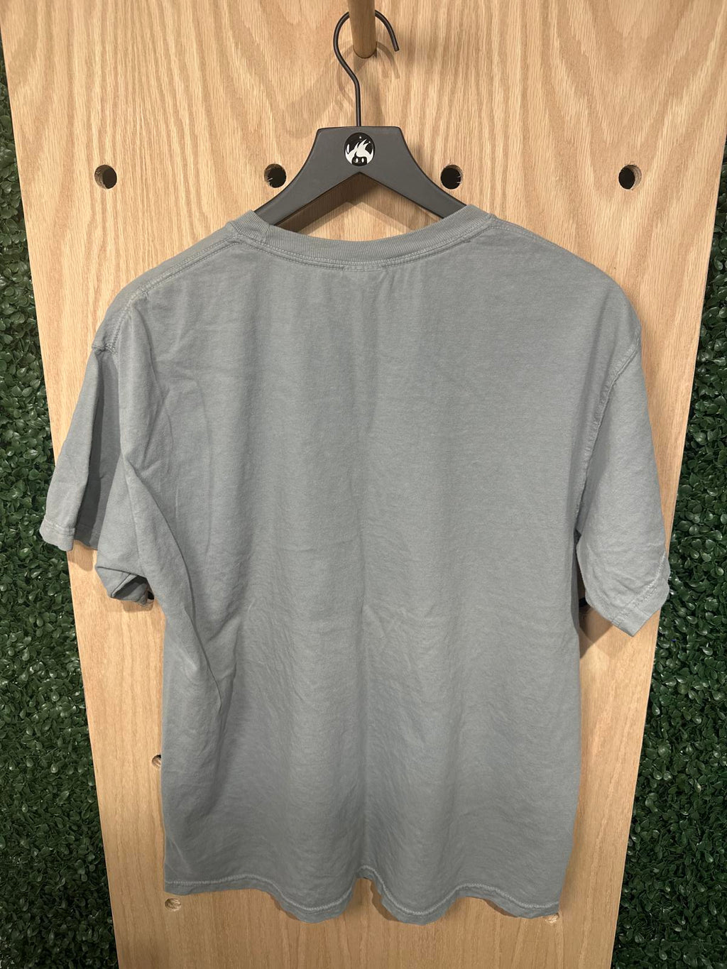 Comfort Colors Men's Gray T-Shirt with Black Alien Print