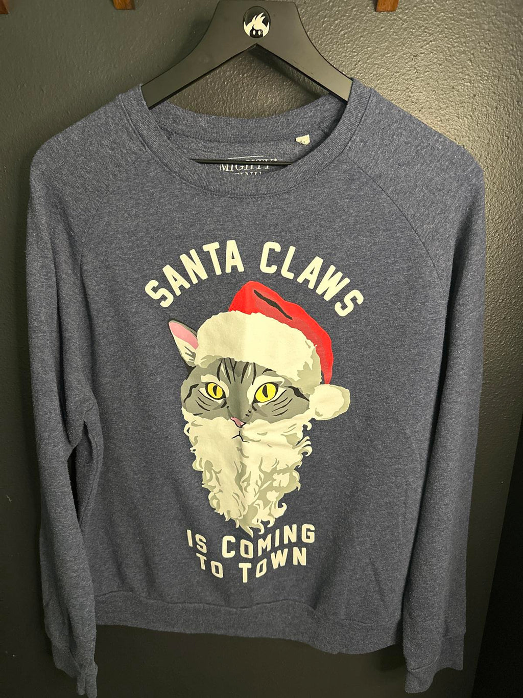 Mighty Fine Santa Claws Cat T-Shirt - XL