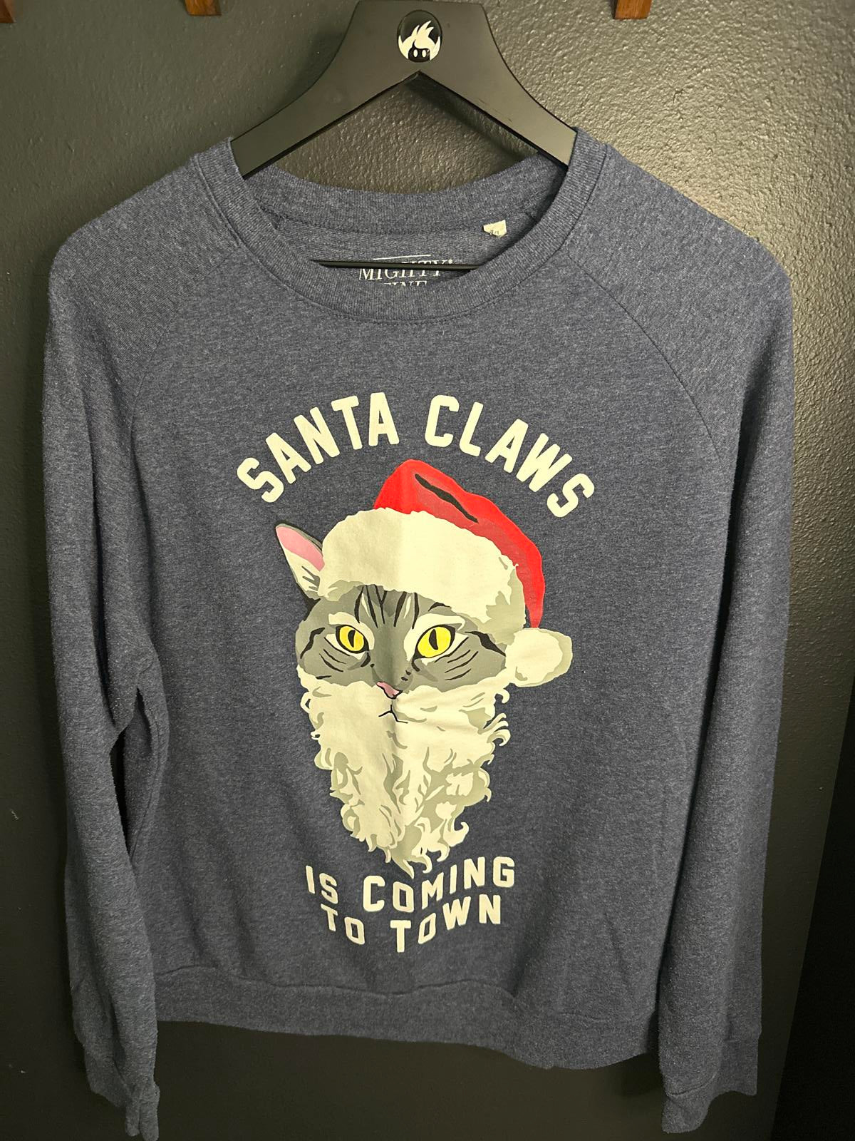 Mighty Fine Santa Claws Cat T-Shirt - XL