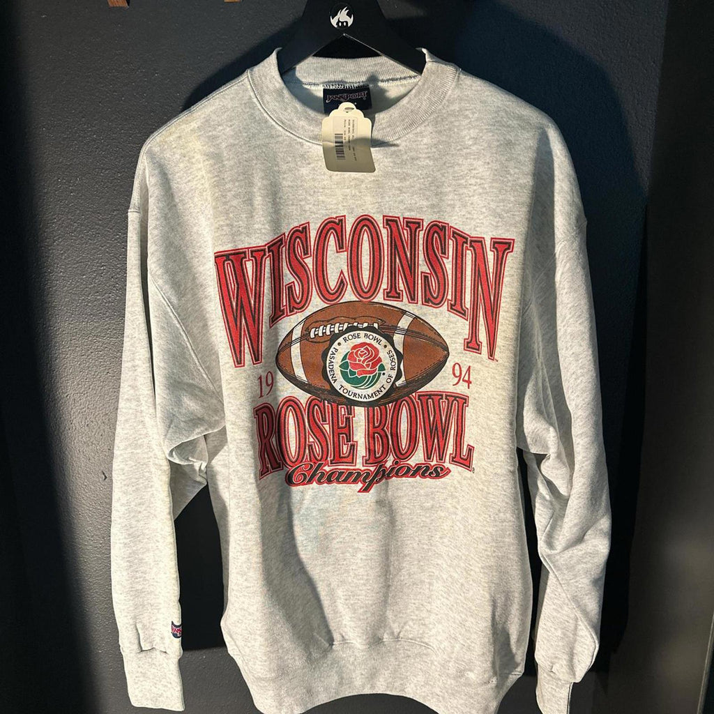 New Vintage 1994 Rose Bowl Wisconsin Champions Crewneck