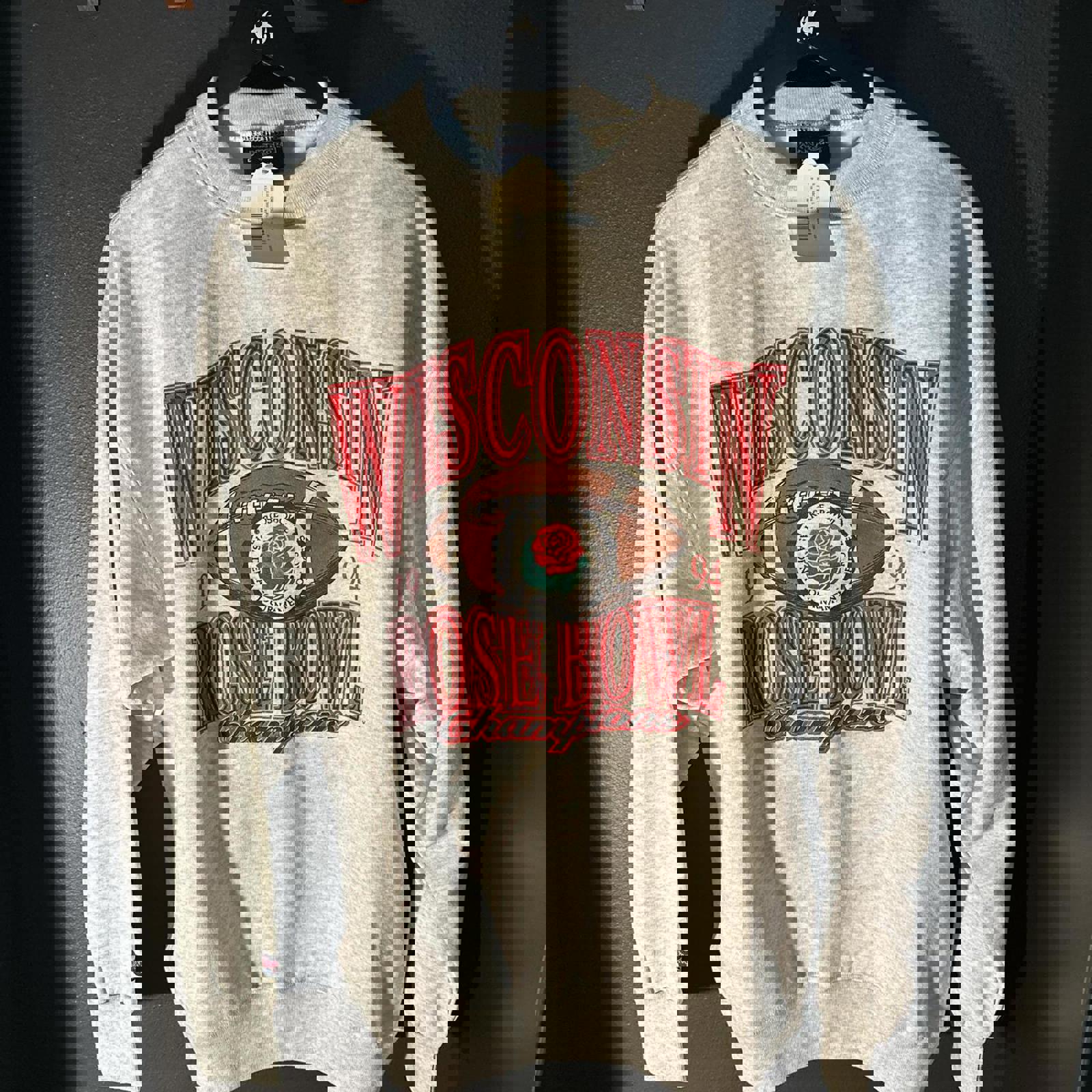 New Vintage 1994 Rose Bowl Wisconsin Champions Crewneck