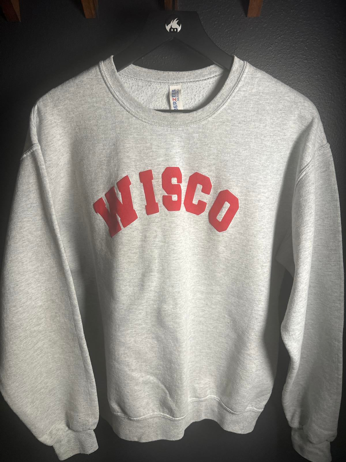 Jerzees Wisco Grey Crewneck Sweatshirt