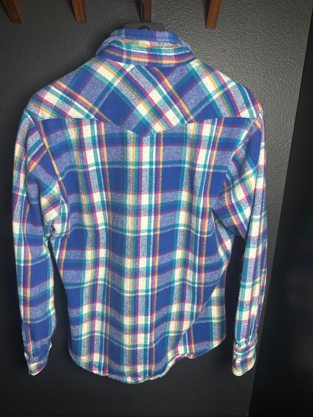 Work 'n Sport Vintage Men's Heavy Weight Plaid Flannel Shirt