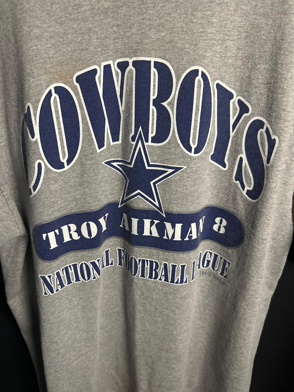 Vintage Troy Aikman Dallas Cowboys T-Shirt - NFL Apparel