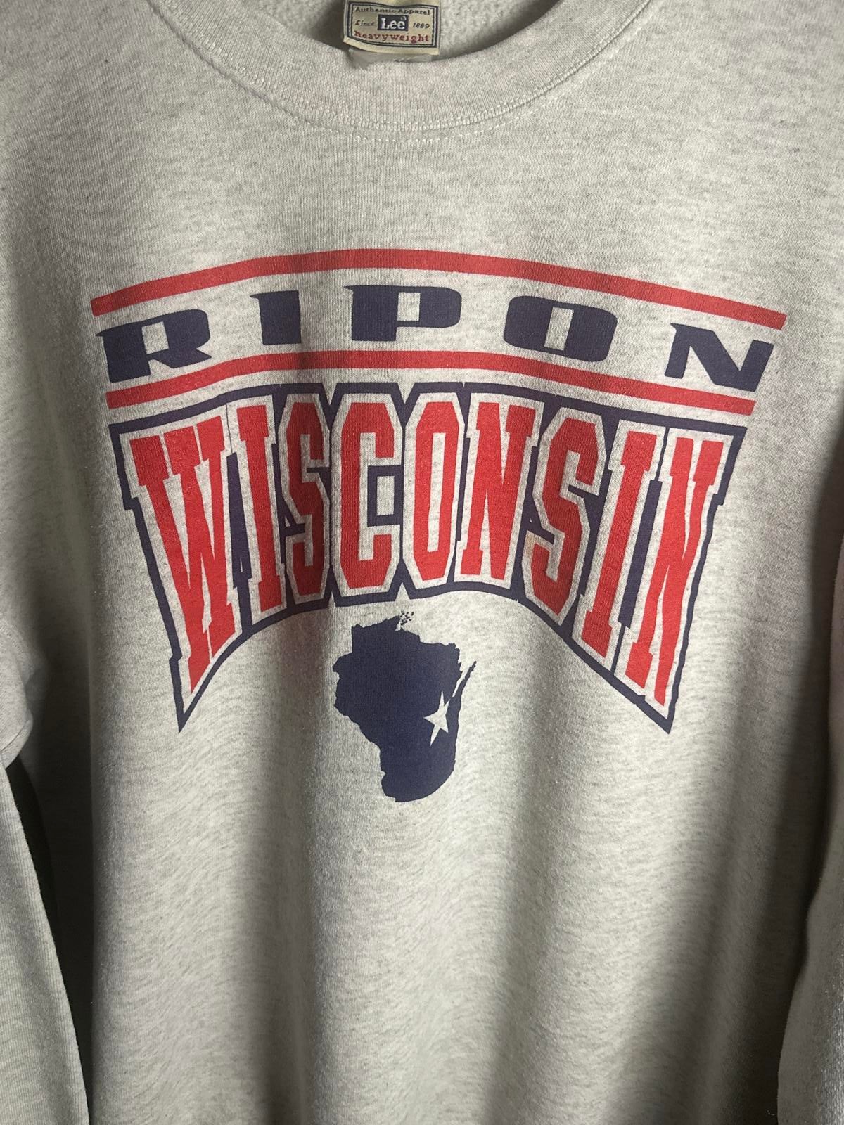 Lee Heavyweight Ripon Wisconsin Crewneck Sweatshirt