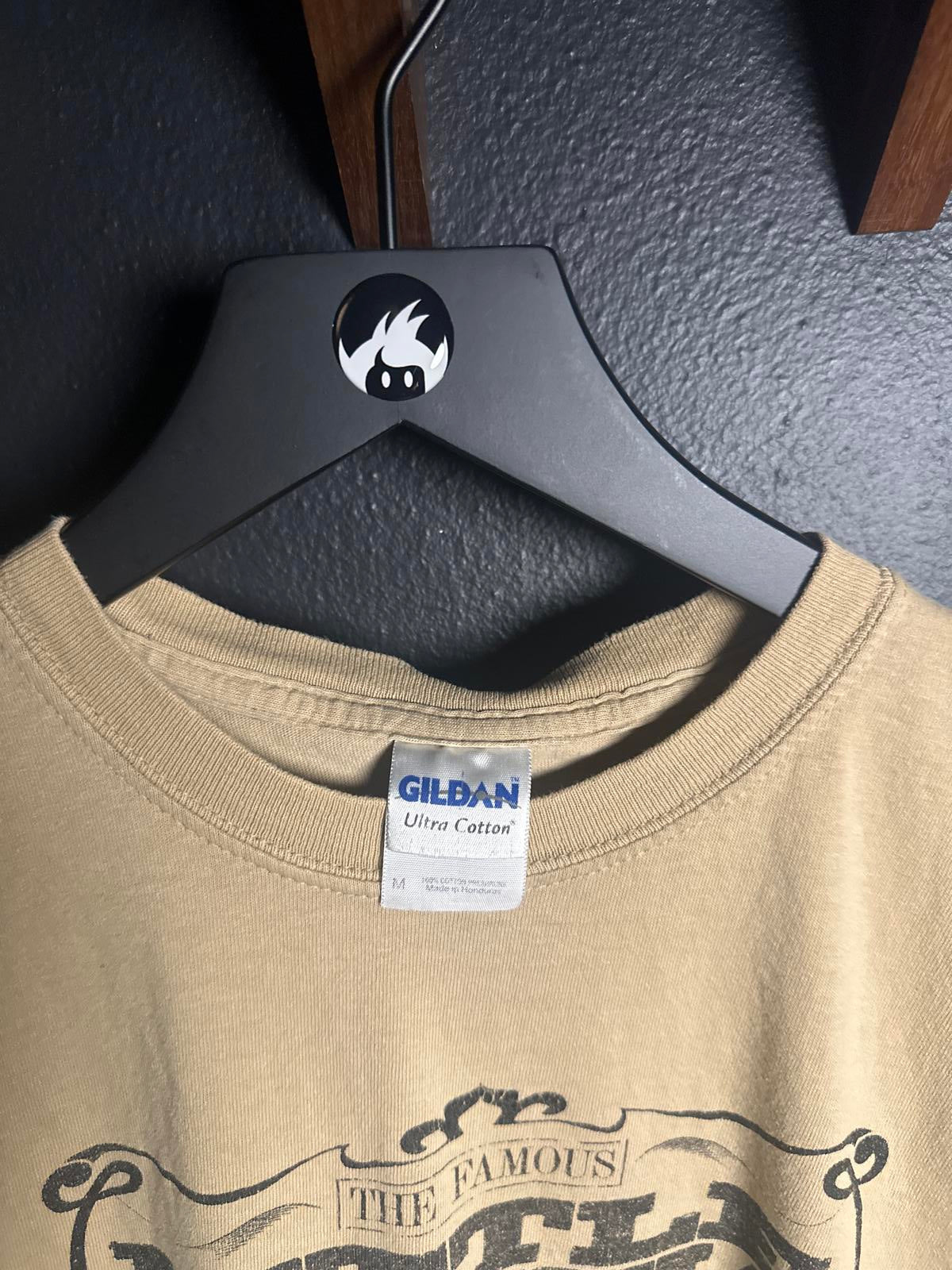 Gildan Ultra Cotton Beige Graphic T-Shirt Little Bohemia Lodge