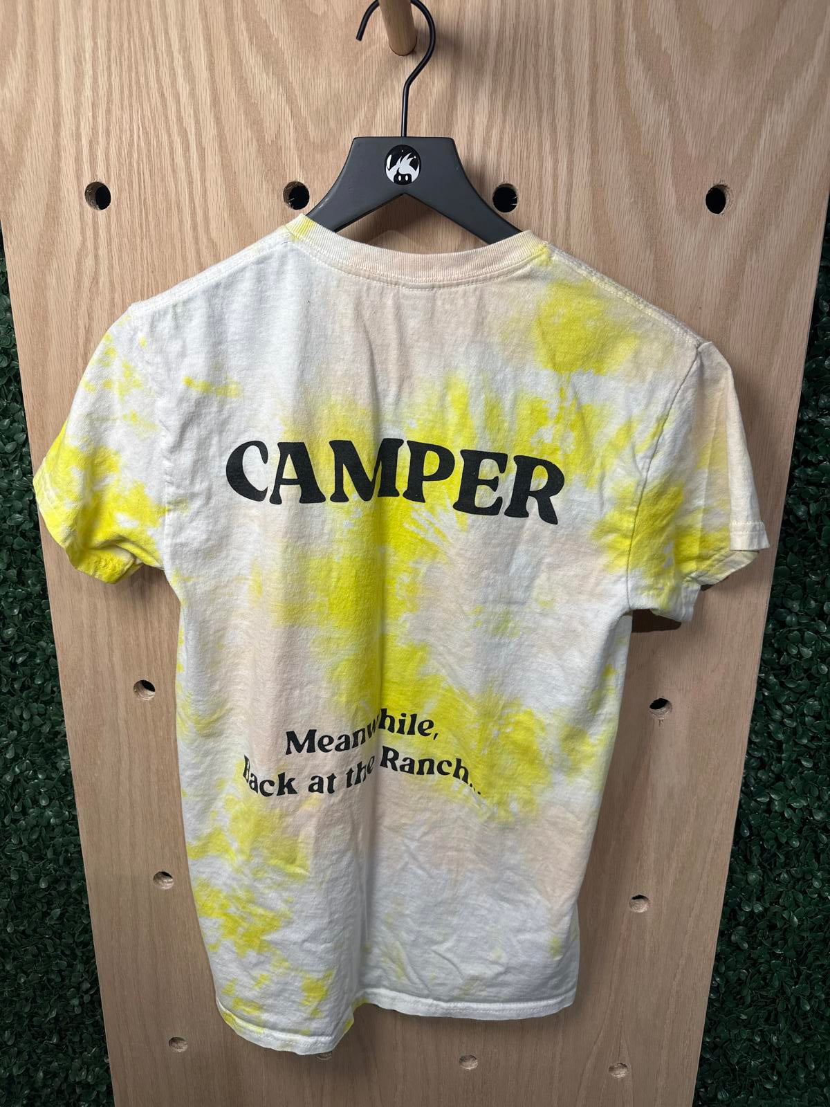White Pines Ranch Tie-Dye Yellow and White Men's T-Shirt