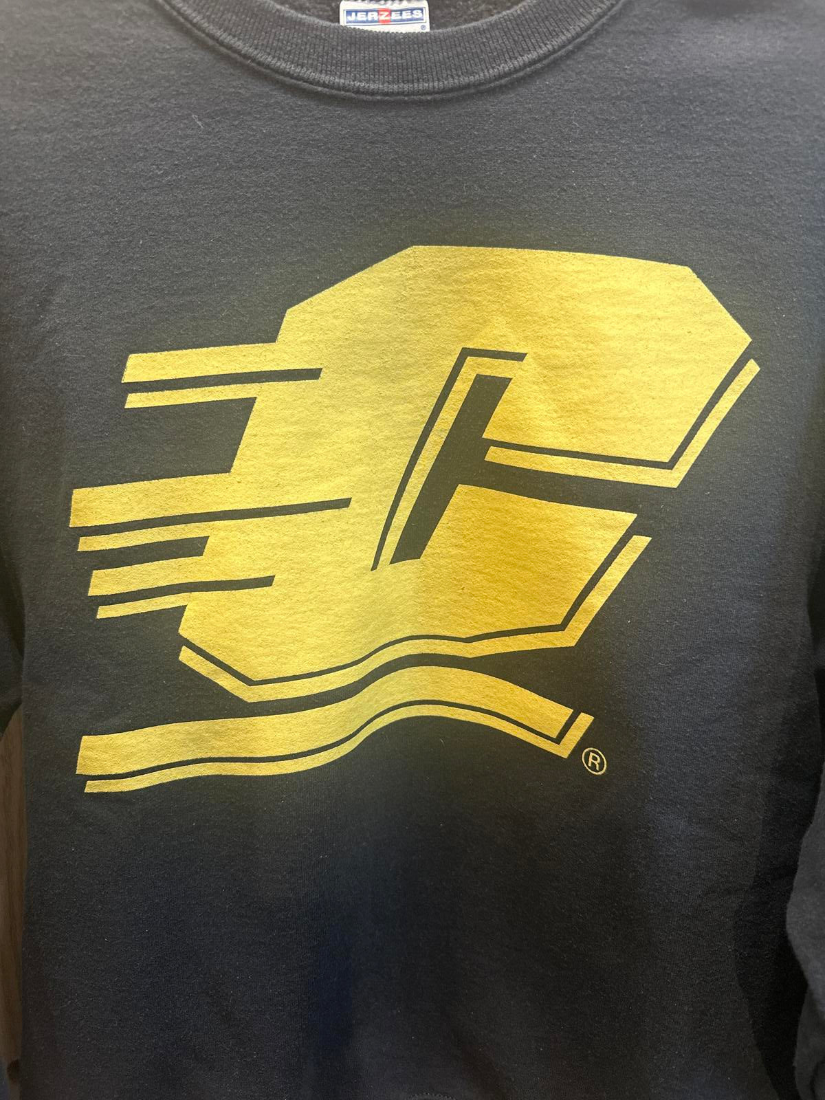Jerzees NuBlend Men's Black Sweatshirt with Gold Graphic