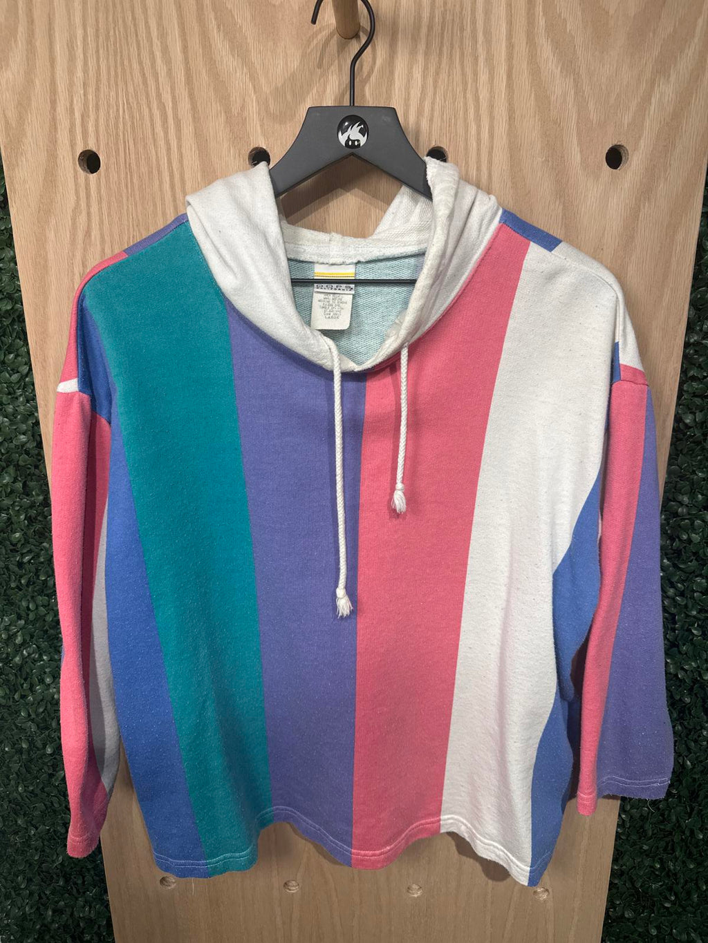 Miss Oops California Striped Hoodie Sweatshirt