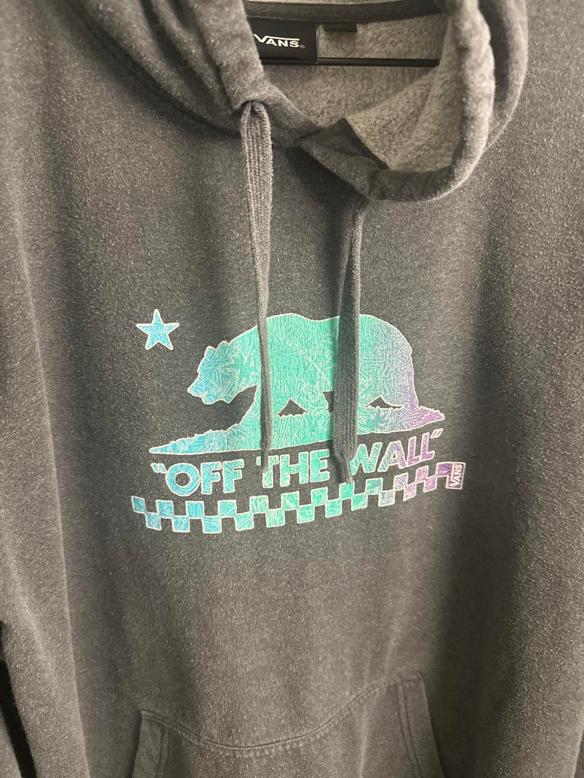 Vans Off The Wall Hoodie - Gray - Bear Design