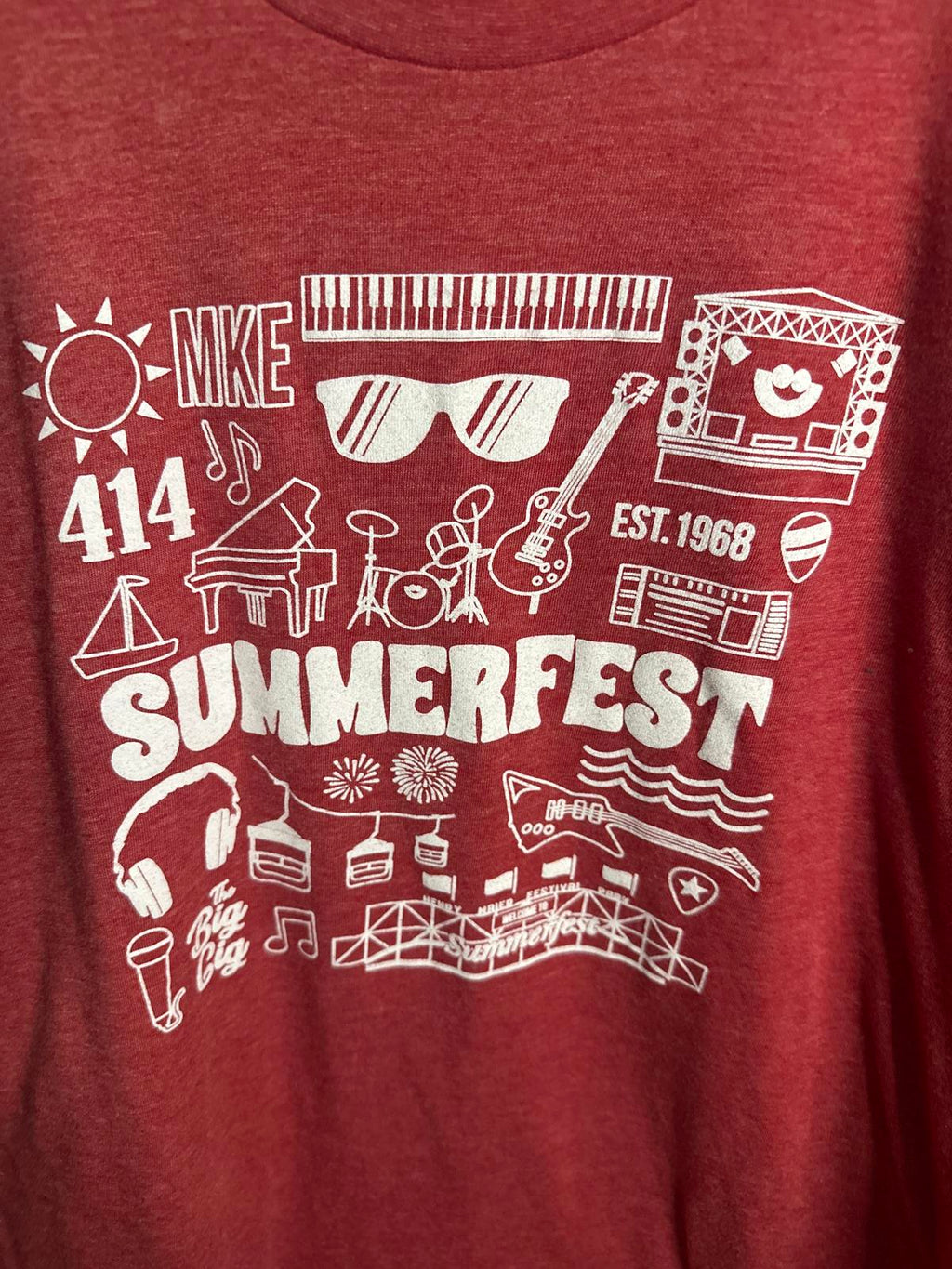 Summerfest Graphic Tee - Unisex Red T-Shirt