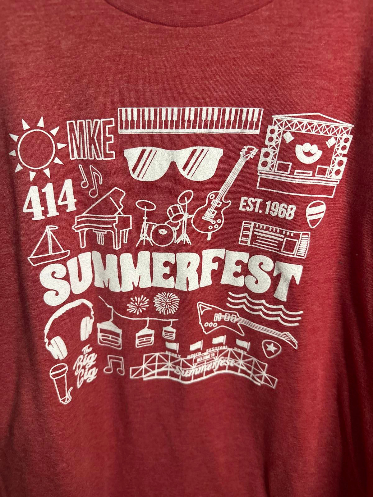 Summerfest Graphic Tee - Unisex Red T-Shirt