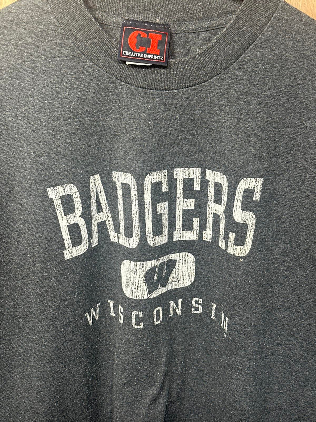 Vintage Creative Imprintz Wisconsin Badgers Long Sleeve T-Shirt