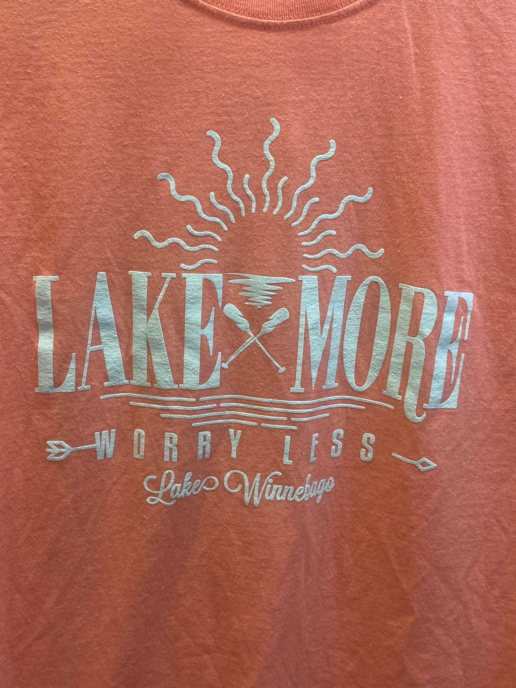 Lake More Worry Less Lake Winnebago Graphic T-Shirt