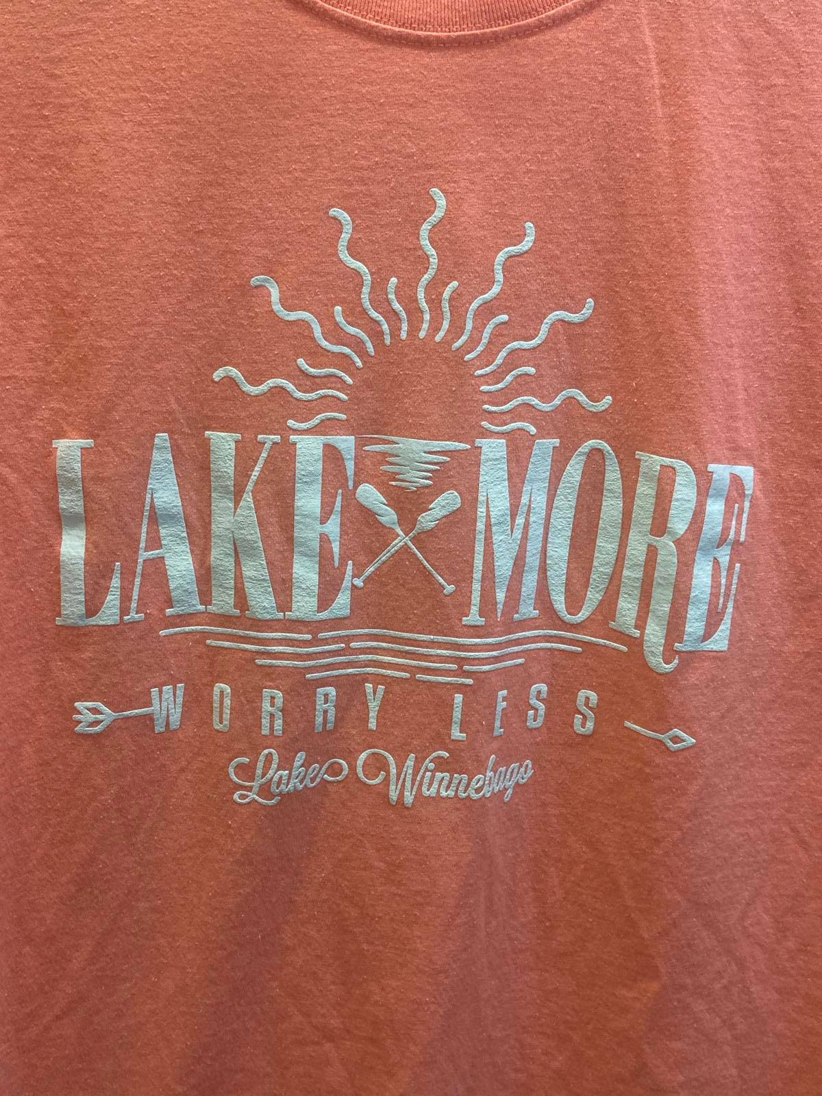 Lake More Worry Less Lake Winnebago Graphic T-Shirt