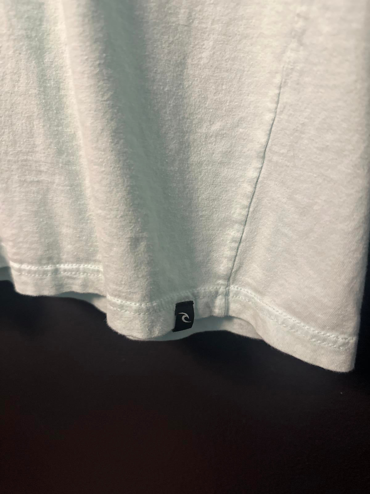 Rip Curl Graphic Tee - Mint Green with Palm Tree Design