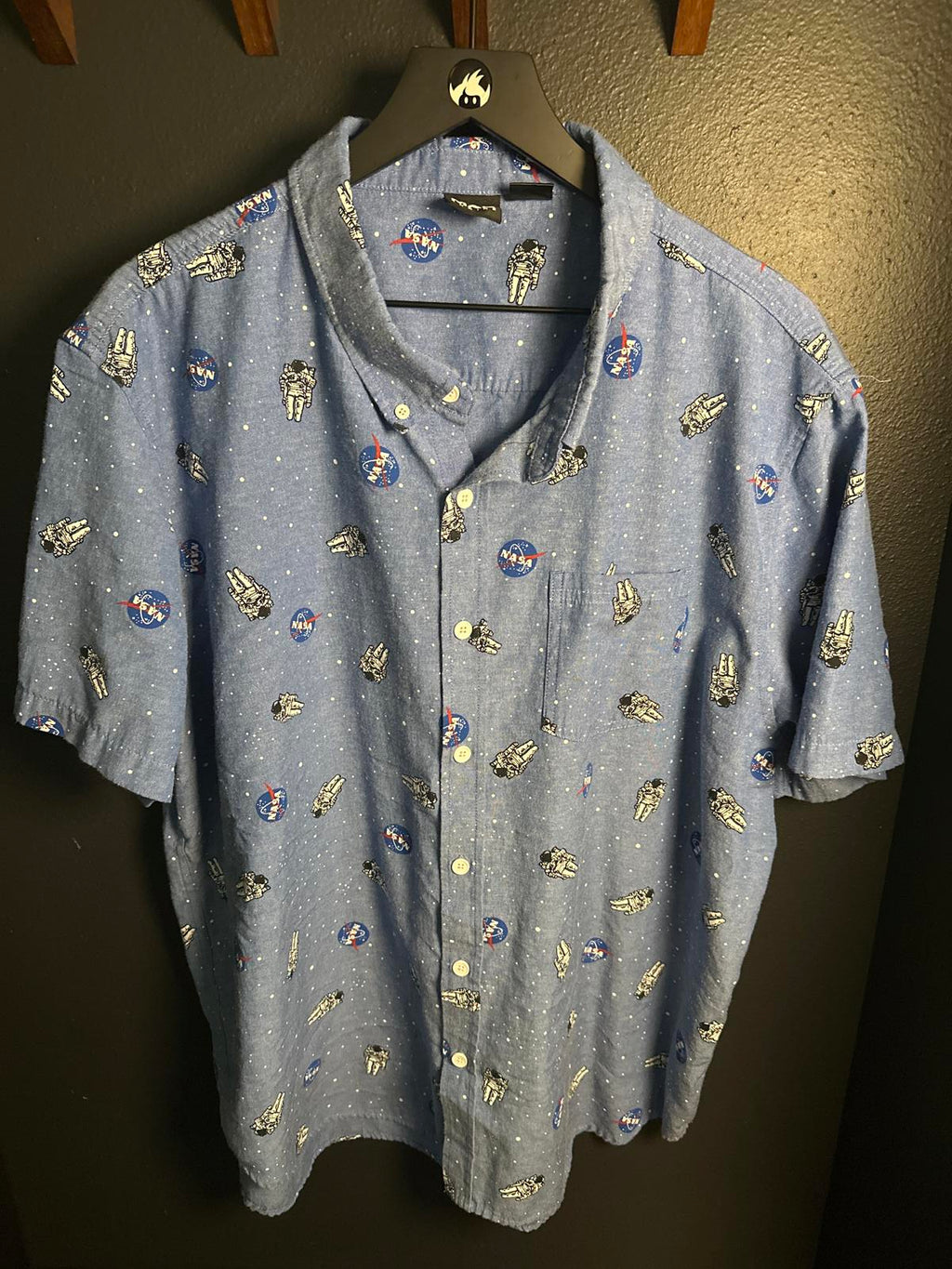 NASA Space Exploration Button-Up Shirt by Mad Engine