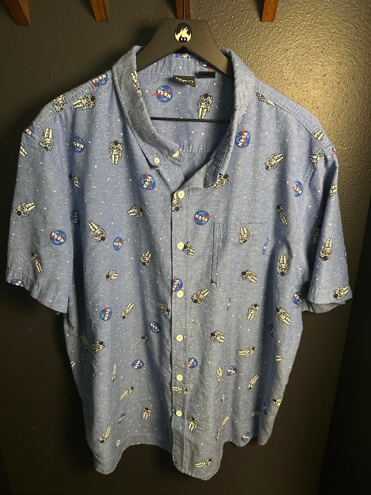 NASA Space Exploration Button-Up Shirt by Mad Engine
