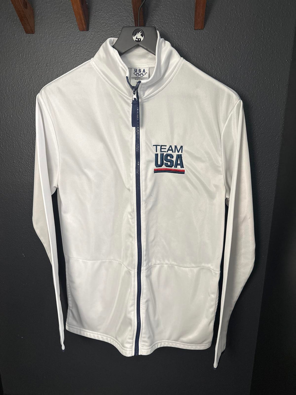 Team USA White Full-Zip Sweatshirt