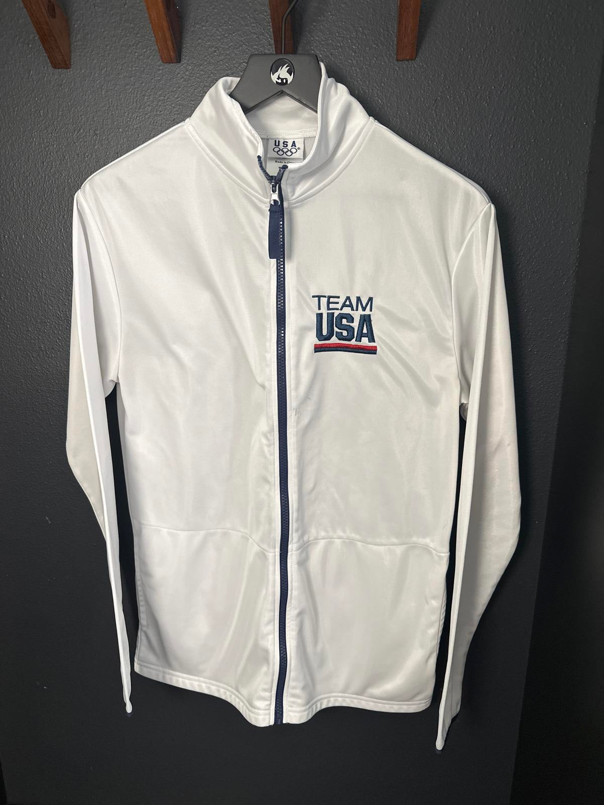 Team USA White Full-Zip Sweatshirt