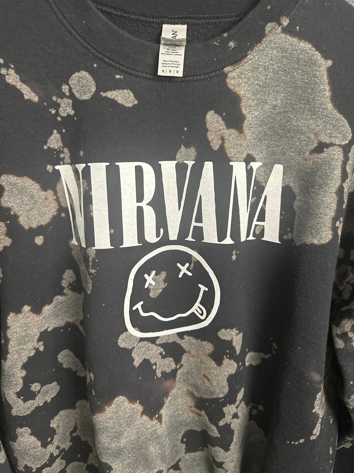 Nirvana Bleached Sweatshirt/Crewneck