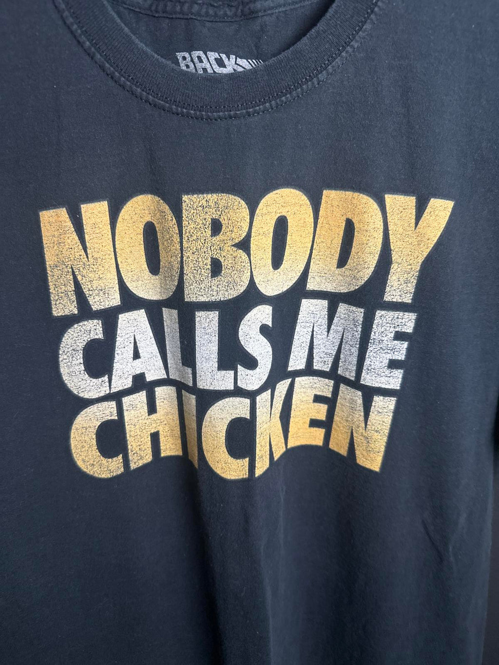 Back to the Future 'Nobody Calls Me Chicken' Graphic Tee - Classic Black