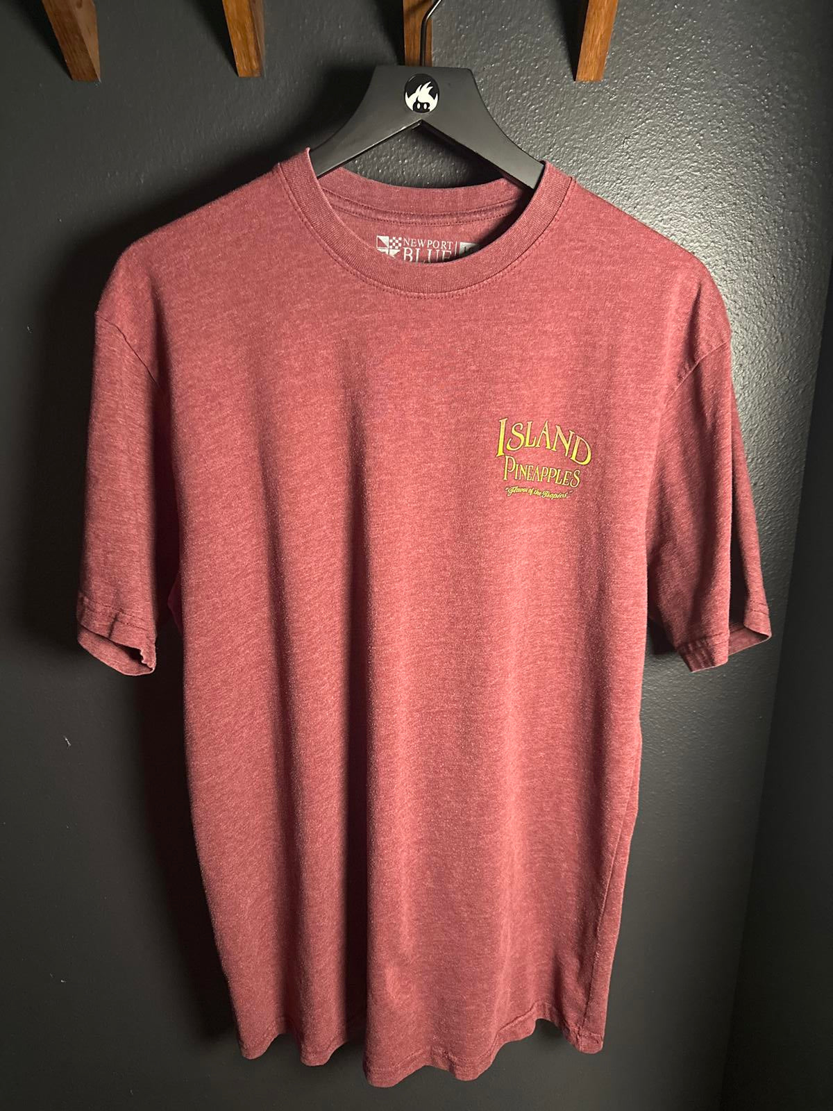 Newport Blue Island Pineapples Mens T-Shirt Large
