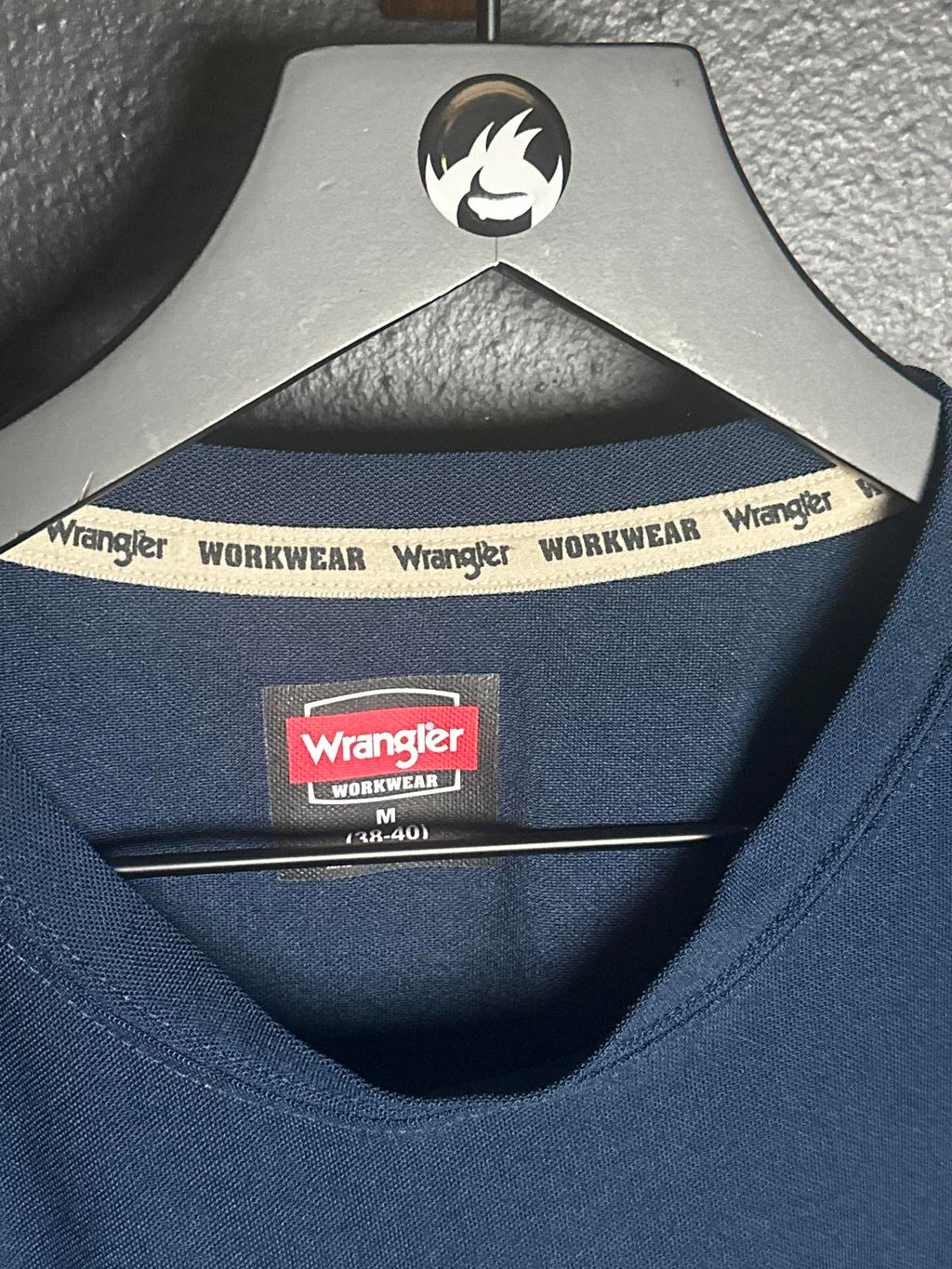 Wrangler Workwear Navy Blue Pocket T-Shirt Men's Medium