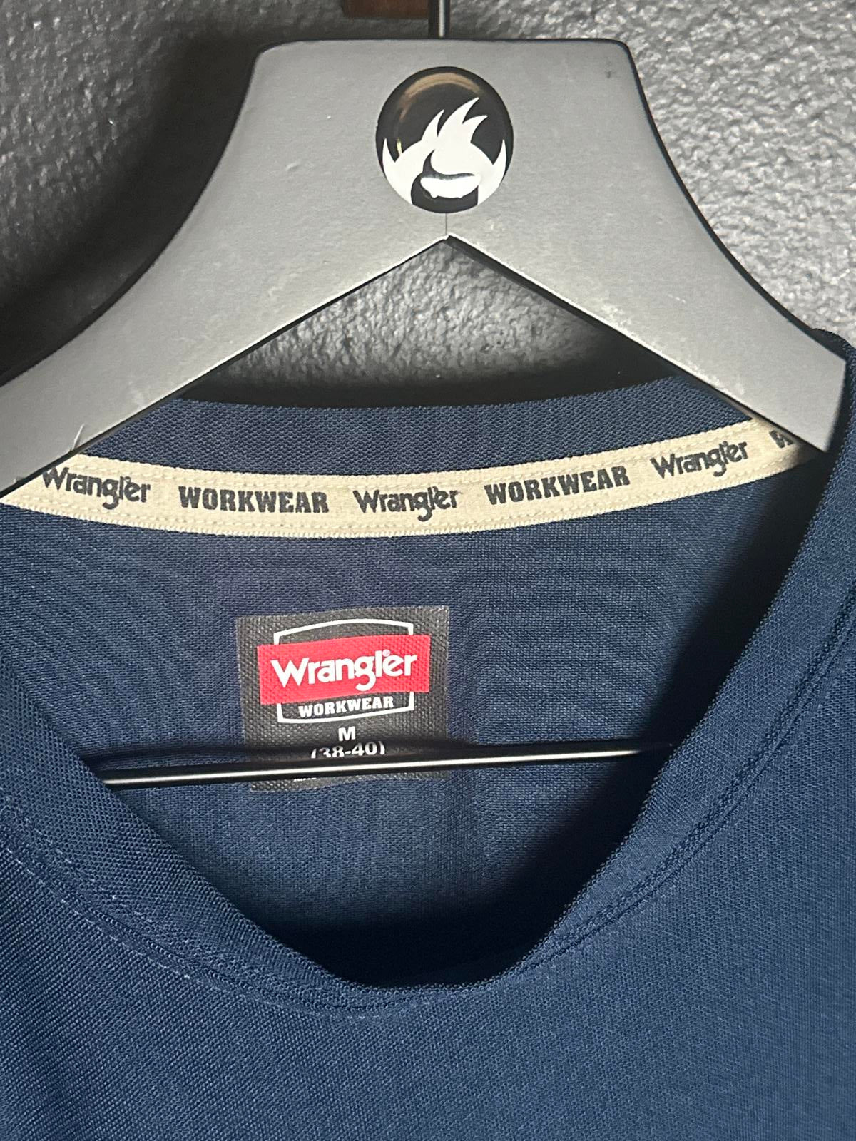Wrangler Workwear Navy Blue Pocket T-Shirt Men's Medium