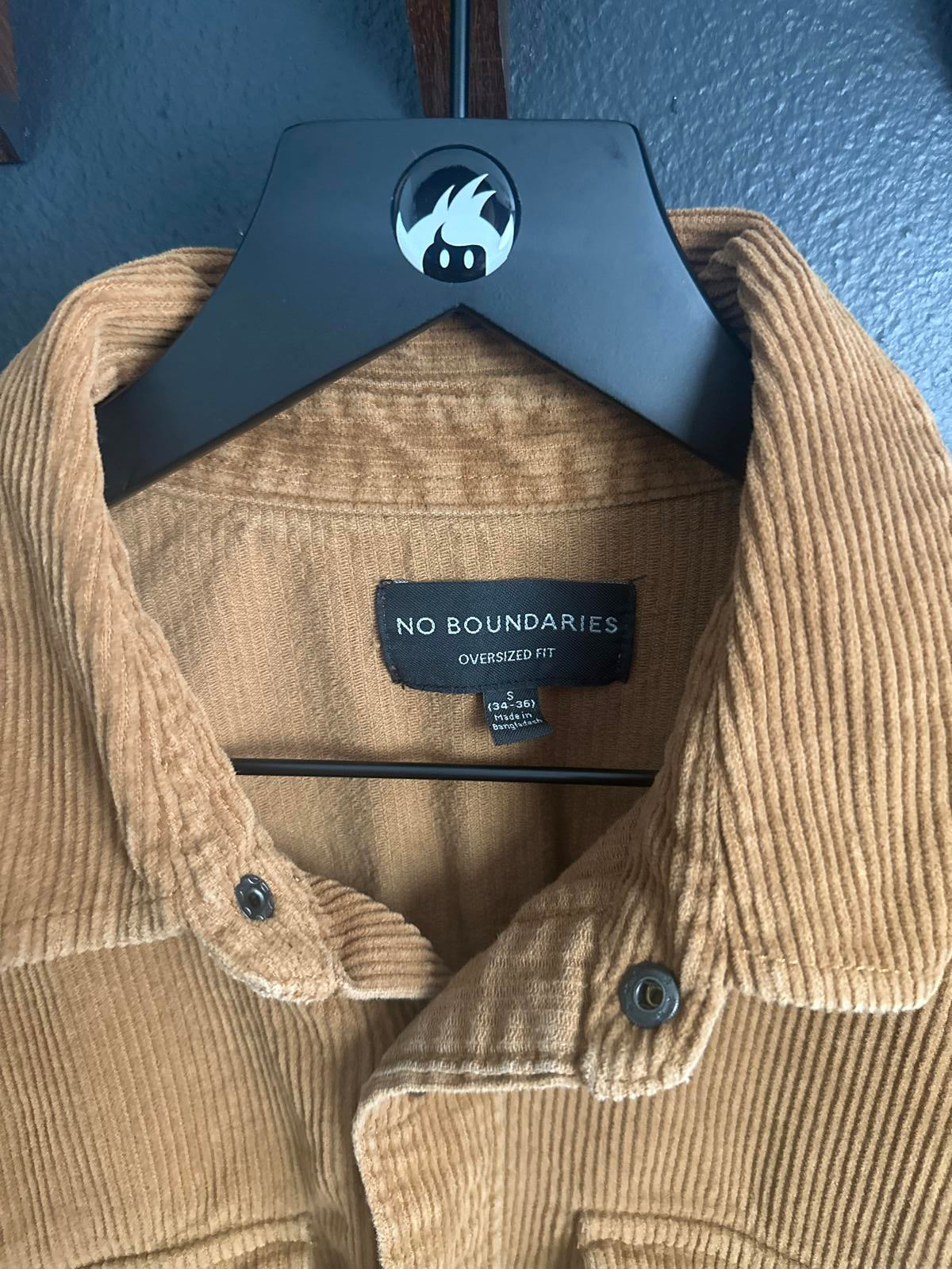 No Boundaries Oversized Corduroy Shirt Jacket
