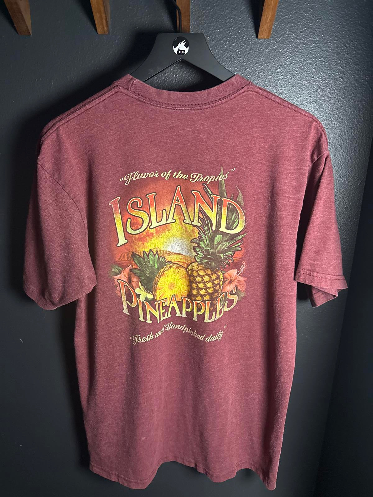 Newport Blue Island Pineapples Mens T-Shirt Large