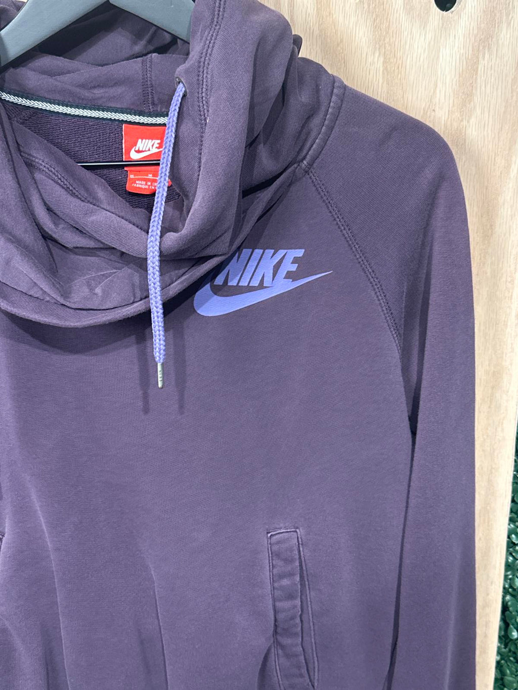 Nike Woman's Hoodie Purple with Logo