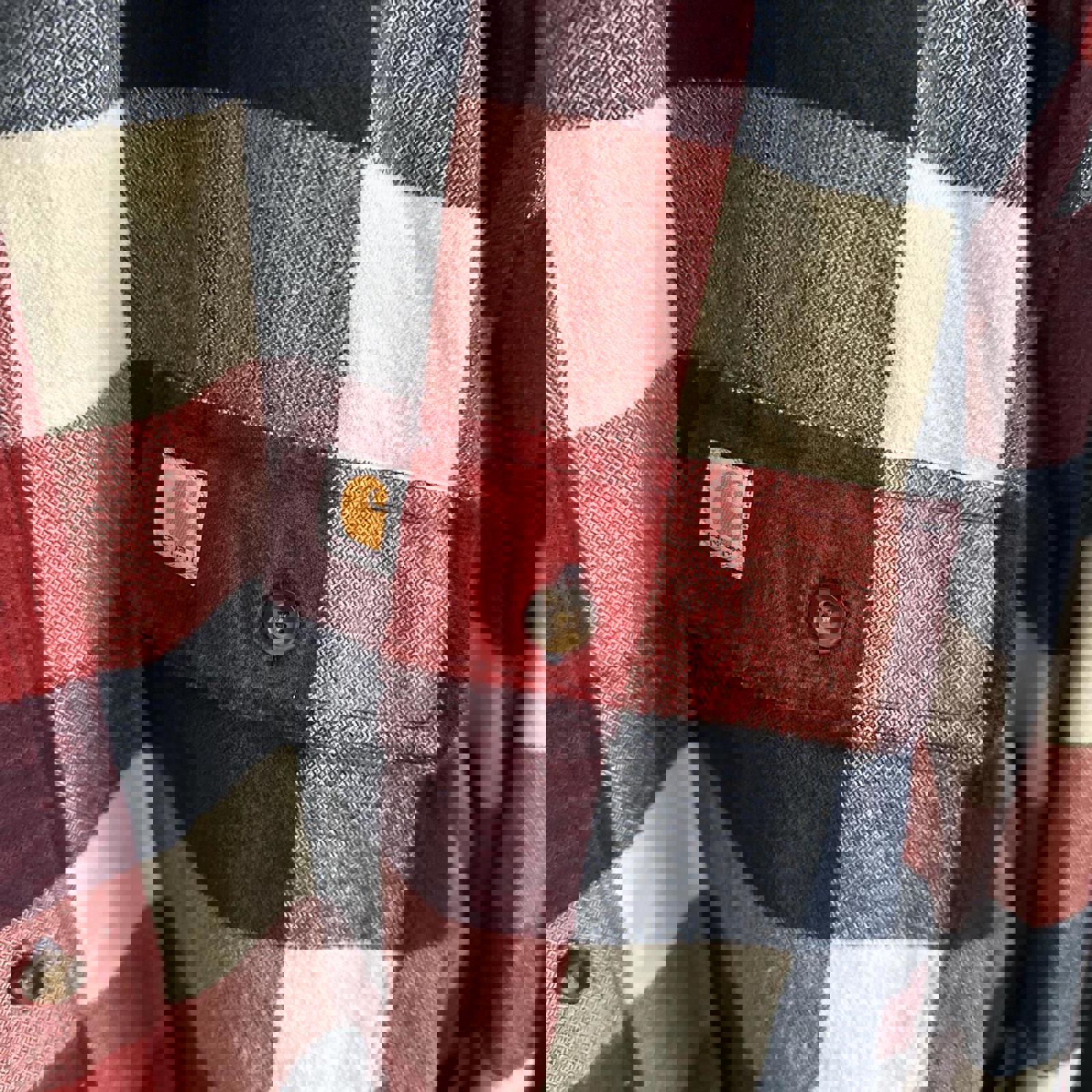 Carhartt Men's Multi and Red Shirt