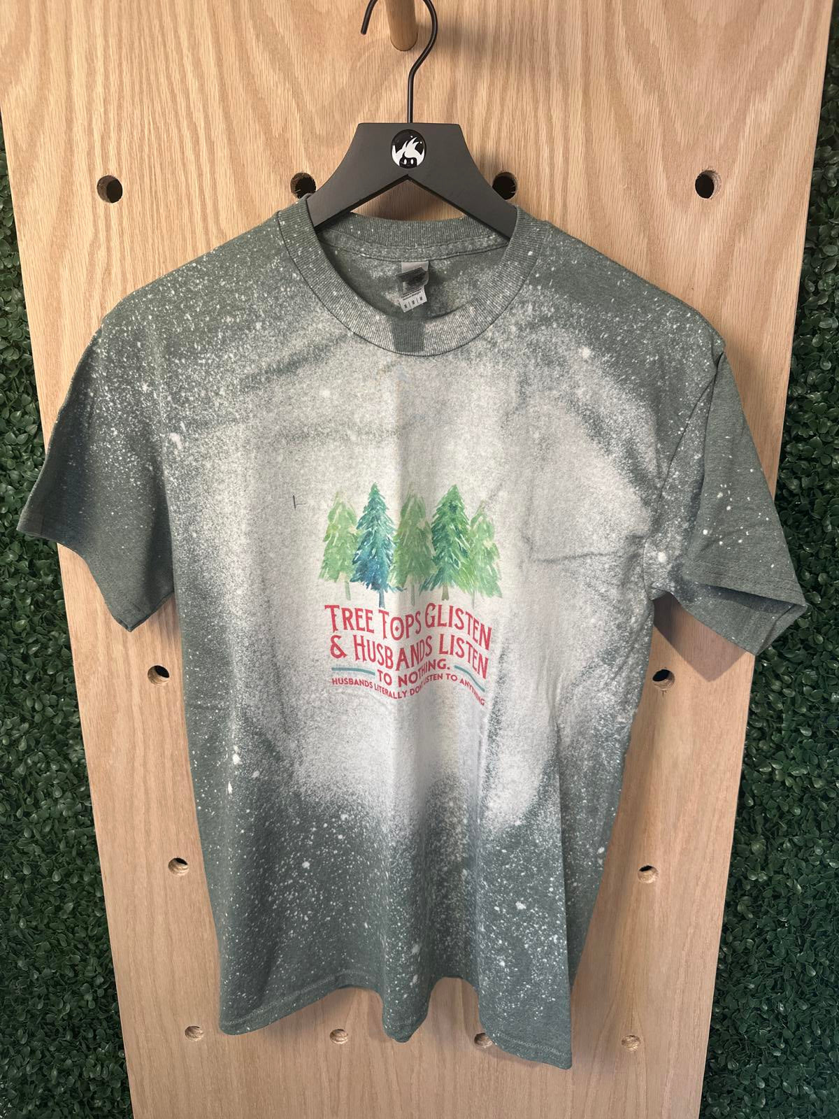 Gildan Woman's Graphic T-Shirt with Tree Tops Design