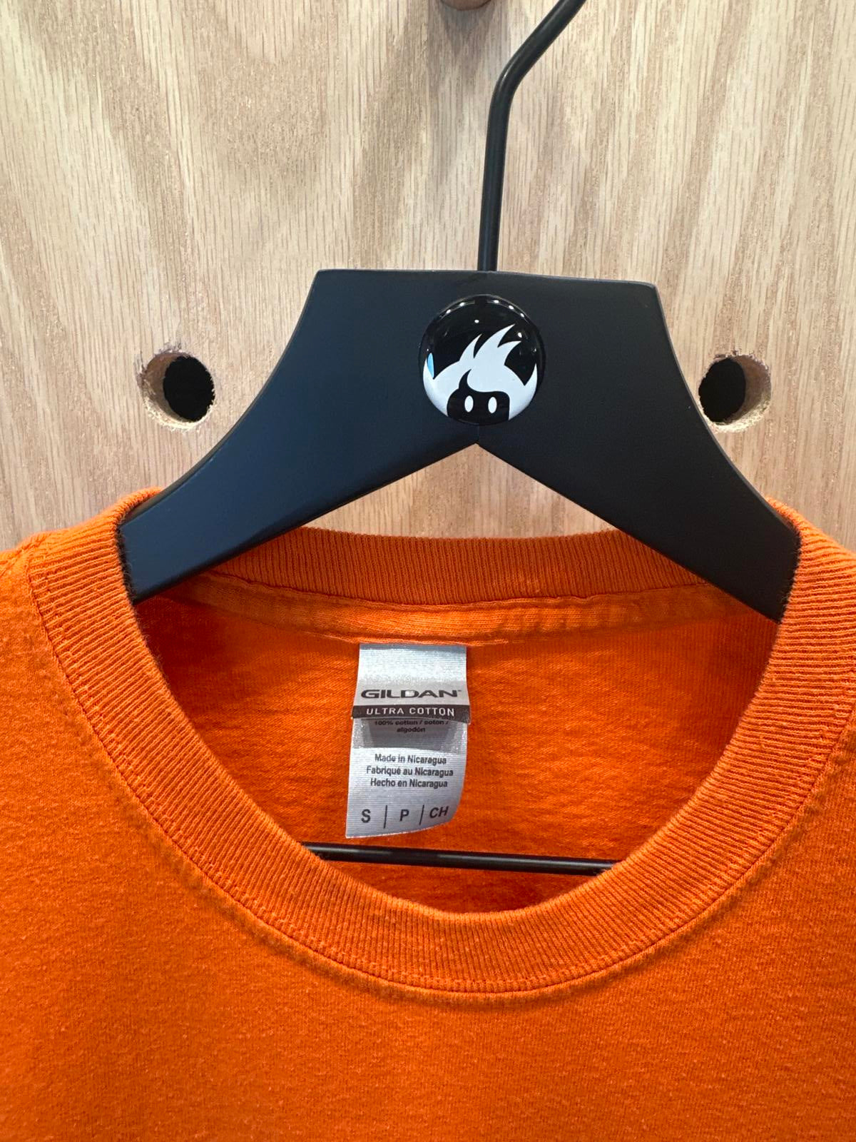 Gildan Orange Illinois Long Sleeve T-Shirt, Size Small