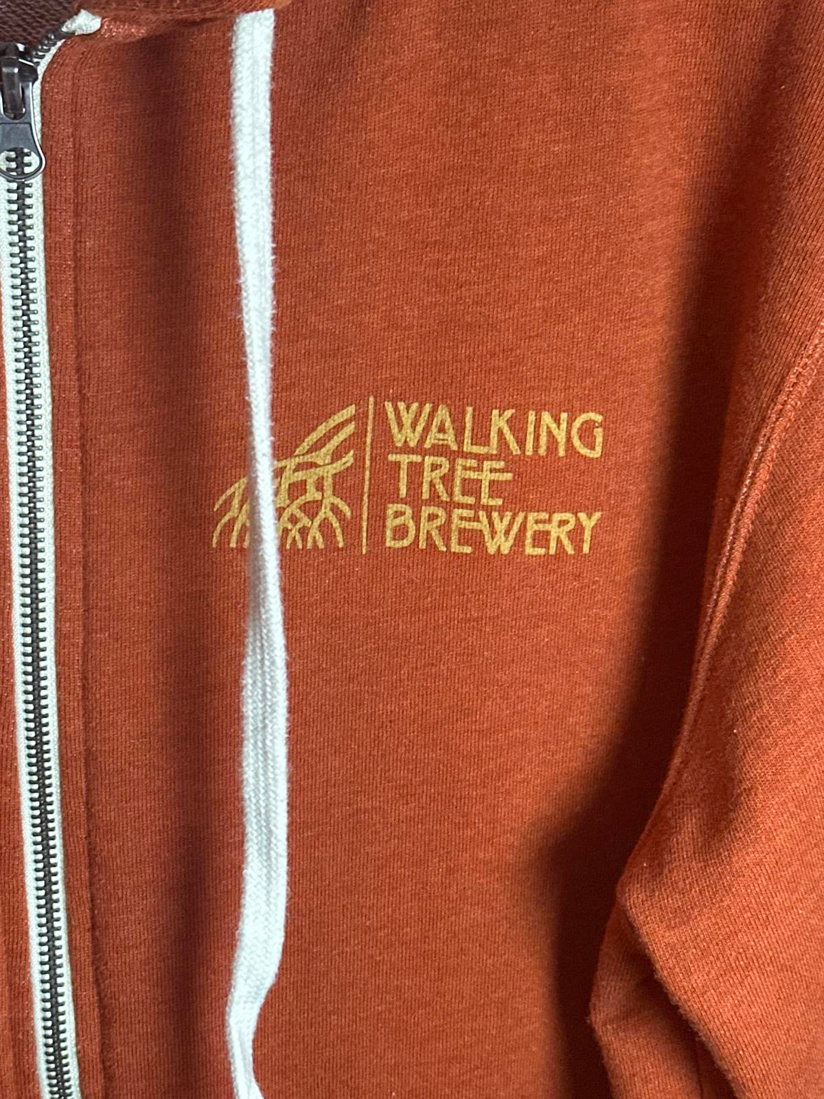 Independent Trading Company Orange Walking Tree Brewery Zip-Up Hoodie