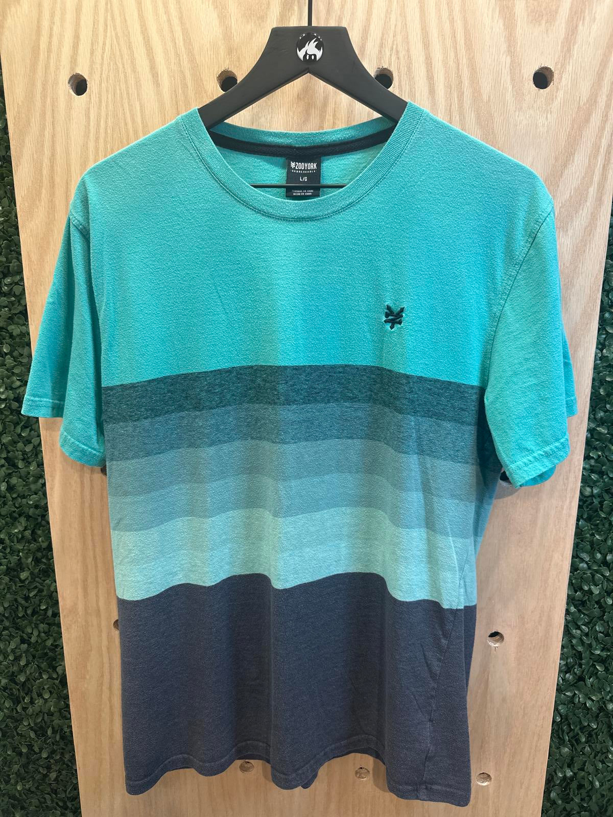 Zoo York Men's Striped Crew Neck T-Shirt Size Large