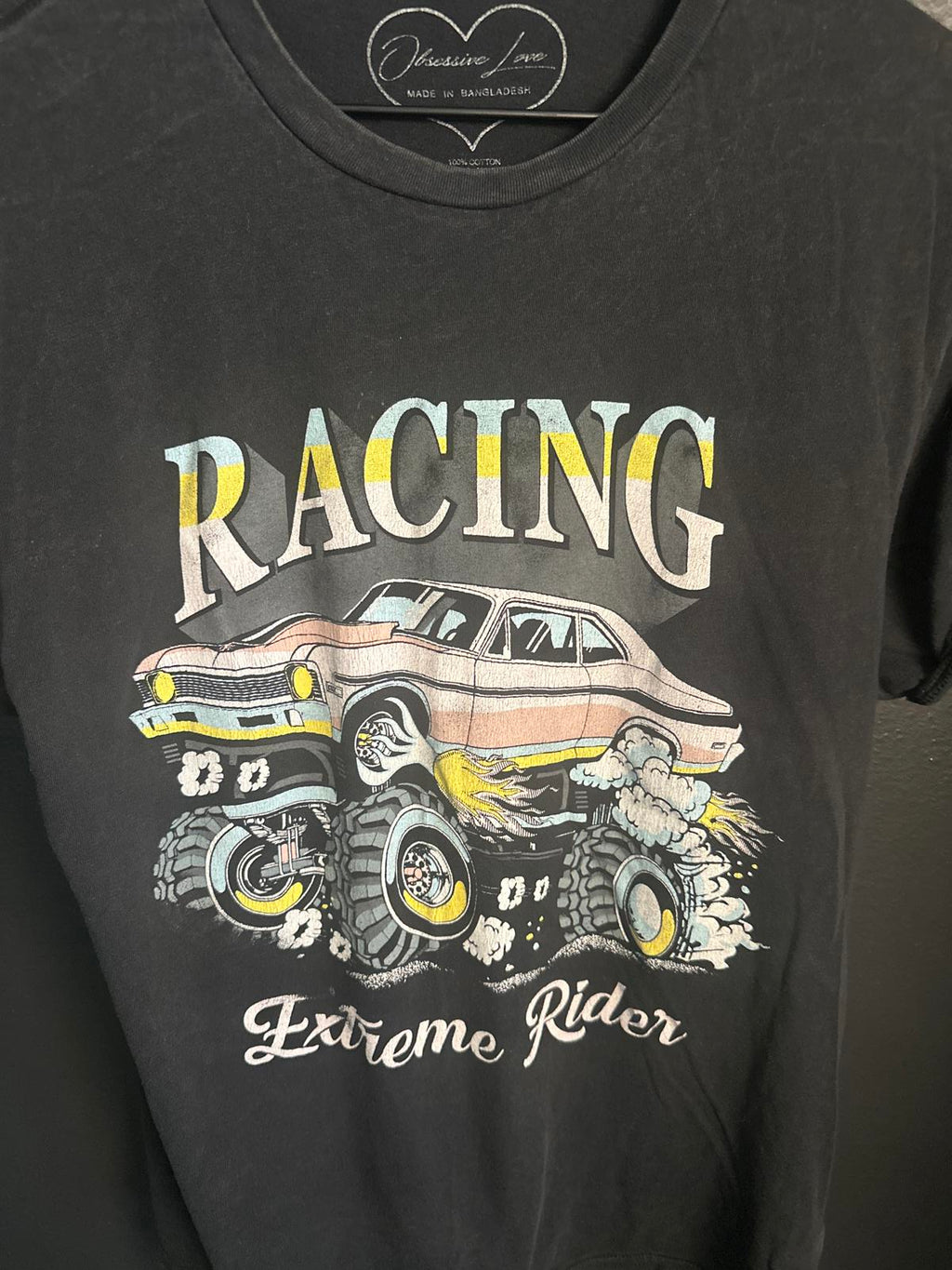 Vintage Style Racing Graphic Tee - Extreme Rider